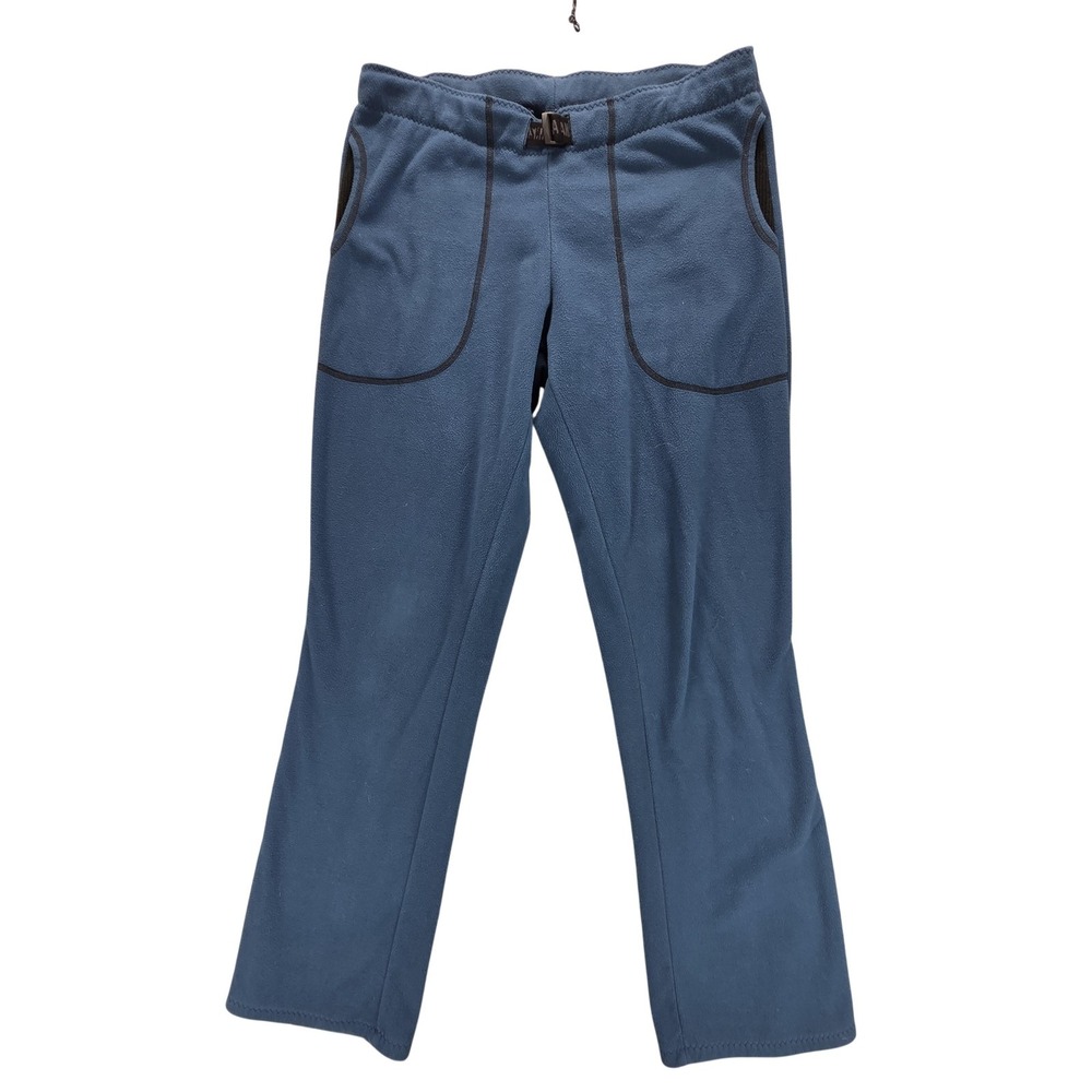 Melanzana Pants Womens Large Tall Blue Pro Fleece Sweatpants Adjustable Waist